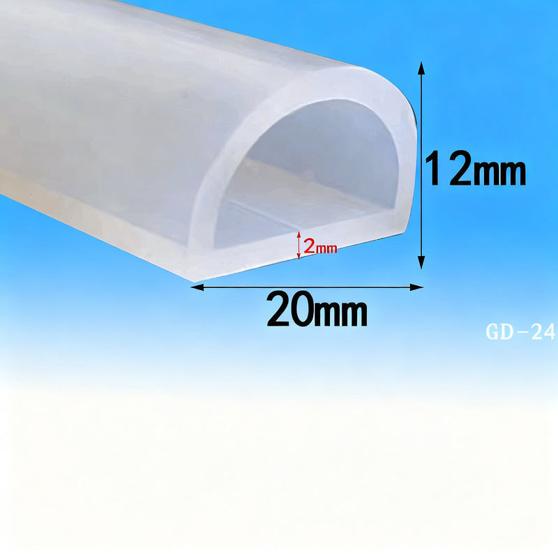 Draught Excluder Self-Adhesive Silicone D-Profile Sealing Strip