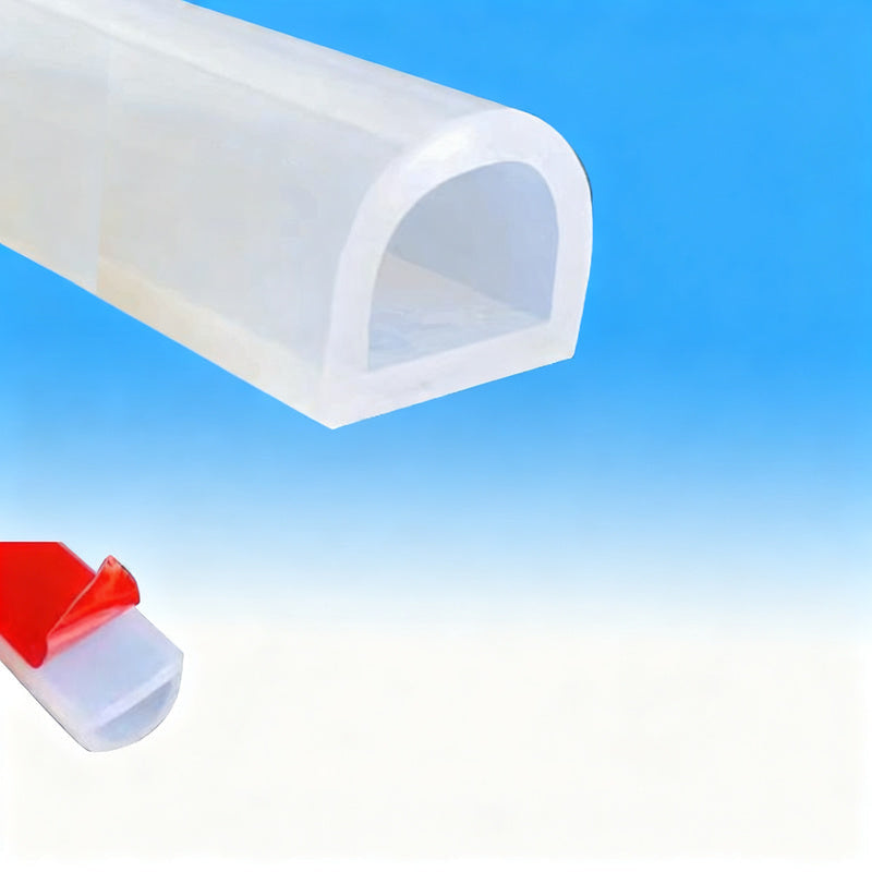 Draught Excluder Self-Adhesive Silicone D-Profile Sealing Strip
