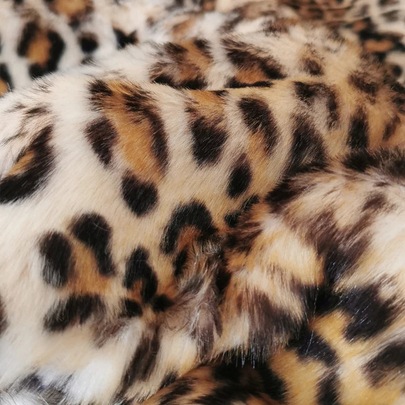 Faux Fur Throw Blanket, Soft Lightweight Leopard Print