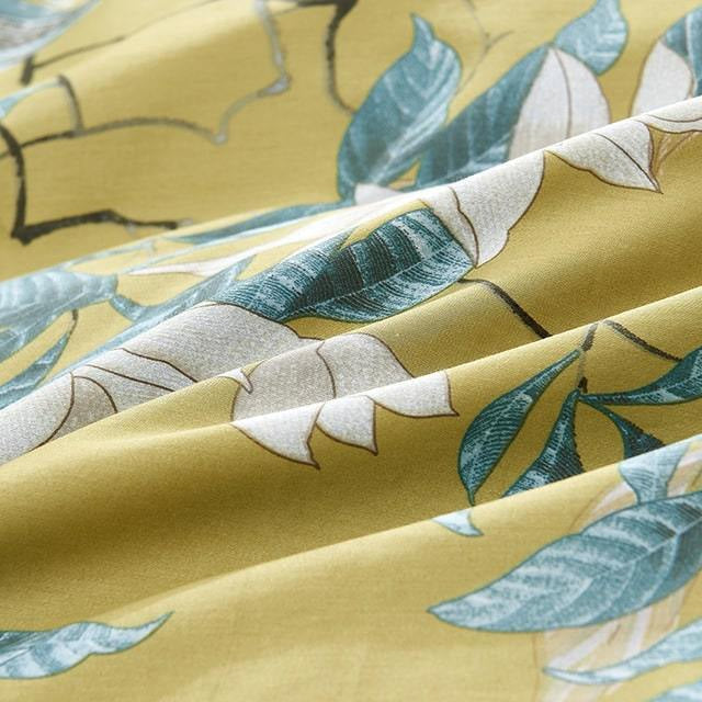 King Size Duvet Cover Set Egyptian Cotton 500 TC, Tropical Bird Print