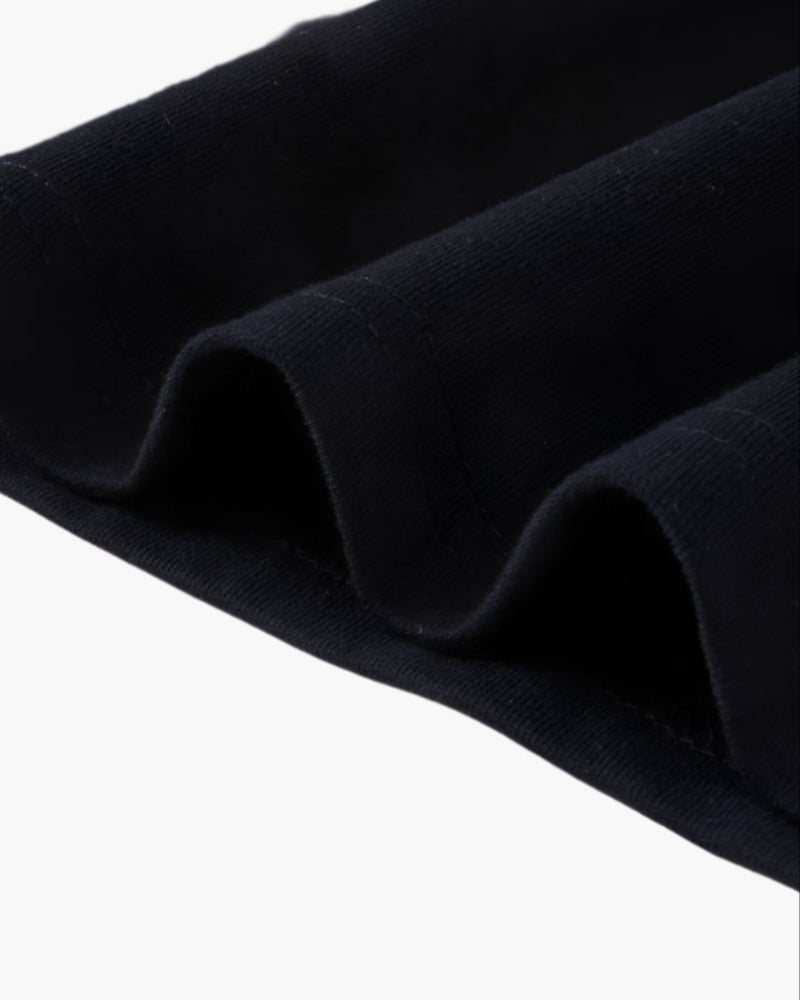Men's Contrast-Collar Polo With Banded Sleeve Edges - Black