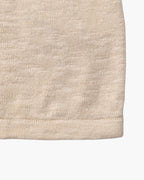 Men's Crewneck Sweater With a Subtle Marl Texture - Beige