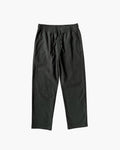 Men's Drawstring Trousers With Straight Cropped Legs - Black