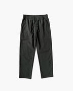 Men's Drawstring Trousers With Straight Cropped Legs - Black