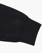 Men's Half-Zip Sweater With a Ribbed Stand Collar - Black