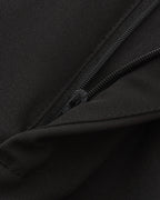 Men's Pleated Trousers With a Tab-Front Waistband - Black