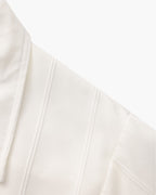 Men's Textured Button Shirt With a Square Chest Pocket - White