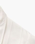 Men's Textured Button Shirt With a Square Chest Pocket - White