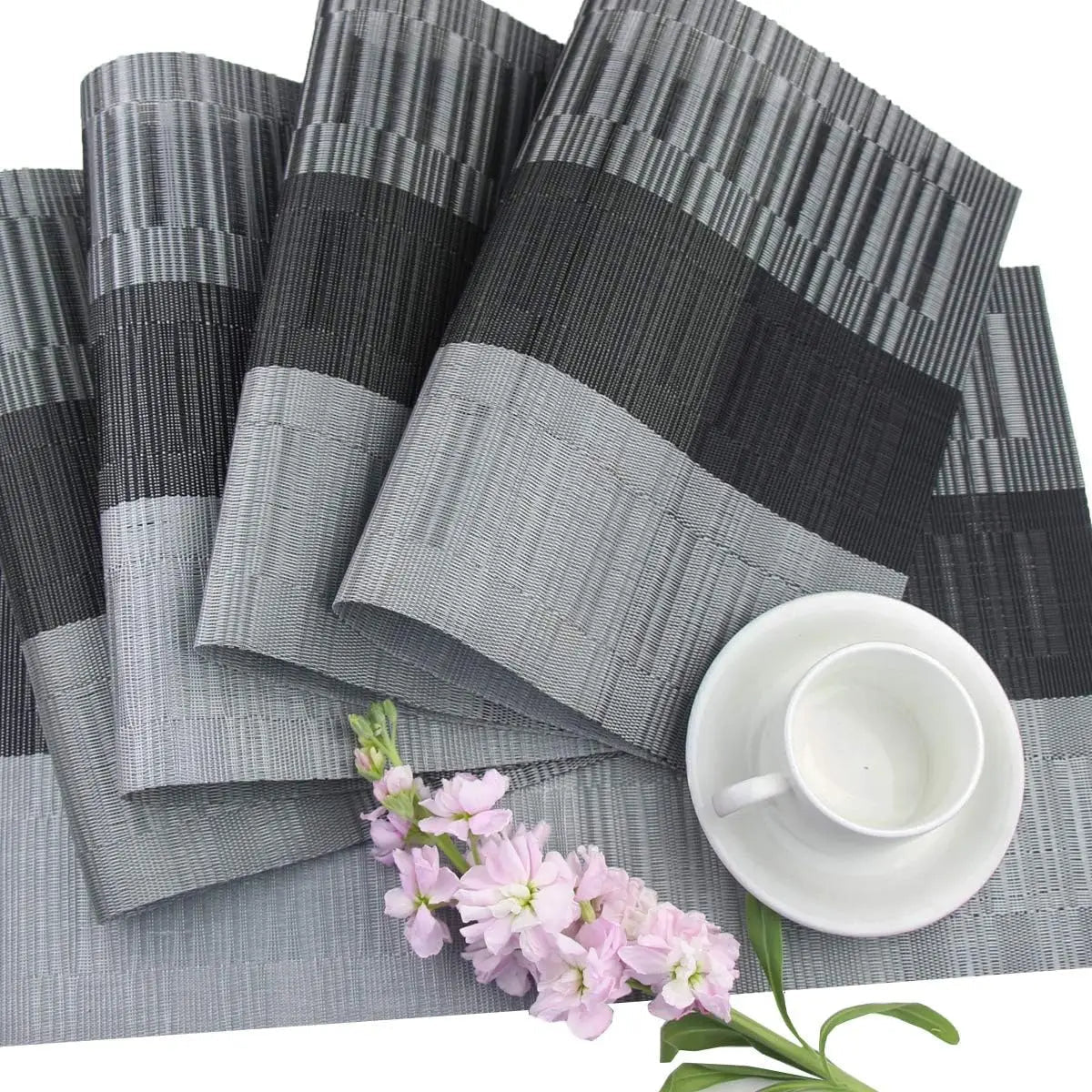 Placemats Washable and Heat-Resistant, Non-Slip Rectangular Design
