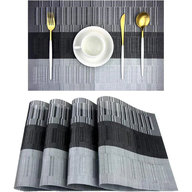 Placemats Washable and Heat-Resistant, Non-Slip Rectangular Design