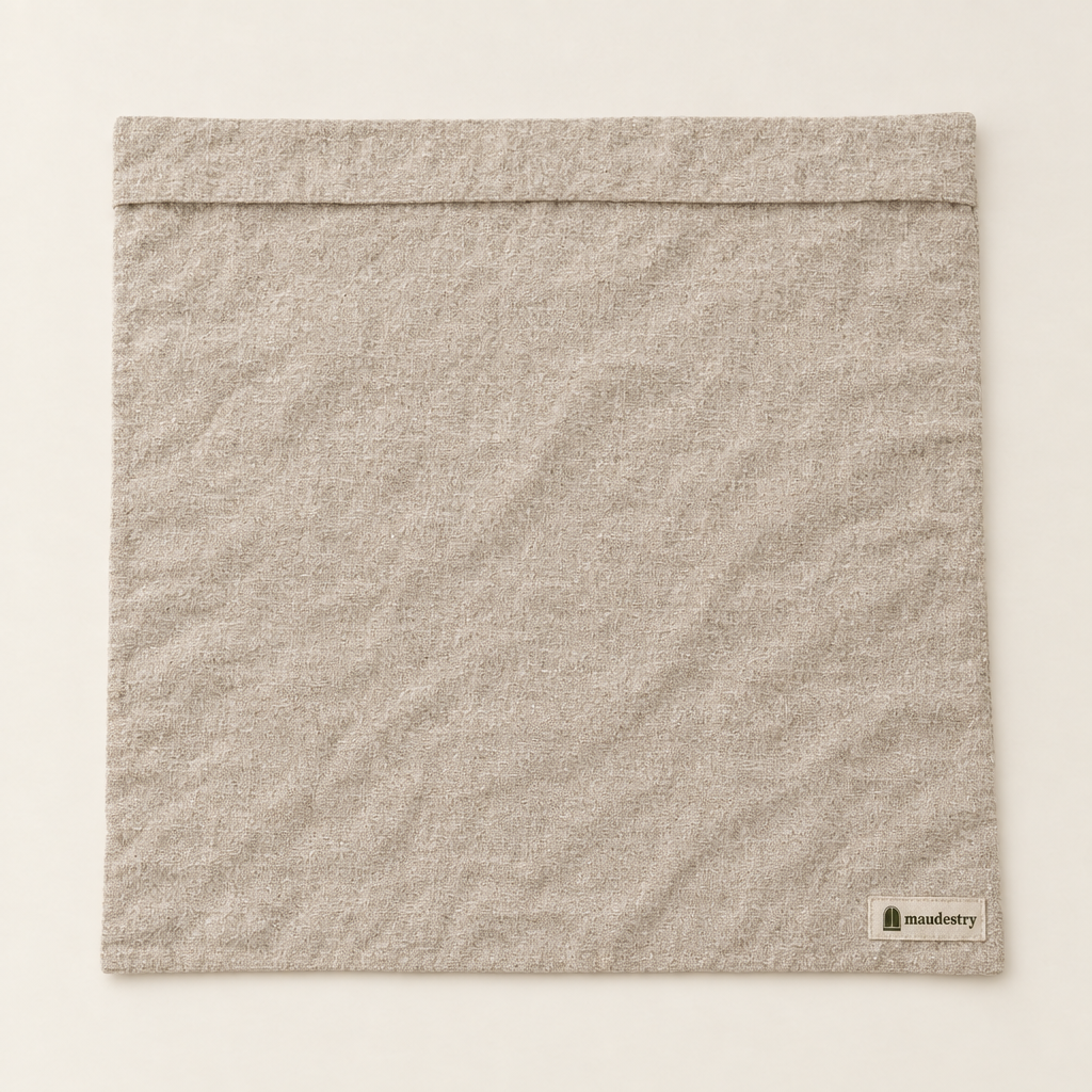 Satin Pillowcases, Stonewashed Linen with Envelope Closure