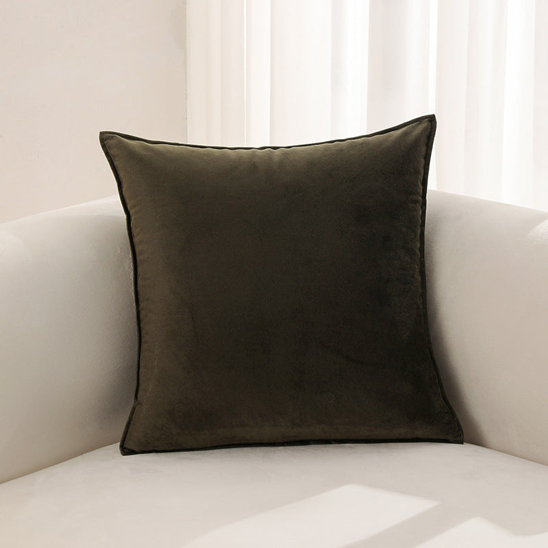 Velvet Cushions with Washable Covers, Square Plush Texture