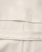 Women's Belted Trench Coat With a Layered Back - Beige