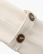 Women's Belted Trench Coat With a Layered Back - Beige