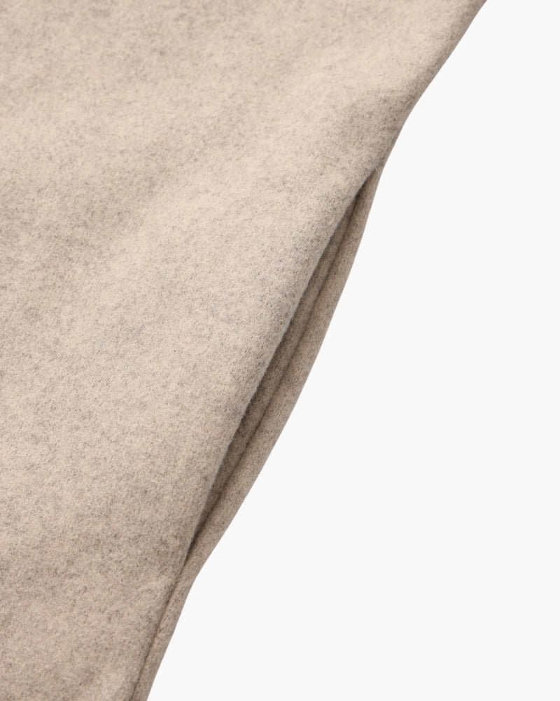 Women's Hooded Zip Jacket With a Straight Boxy Hem - Beige