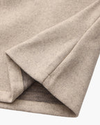 Women's Hooded Zip Jacket With a Straight Boxy Hem - Beige