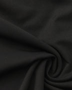 Women's One-Shoulder Long Dress With a Flared Hem - Black