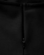 Women's Square-Neck Halter Dress With a Long Hem - Black